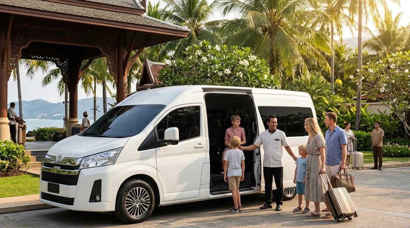 Private van for transportation in Koh Samui