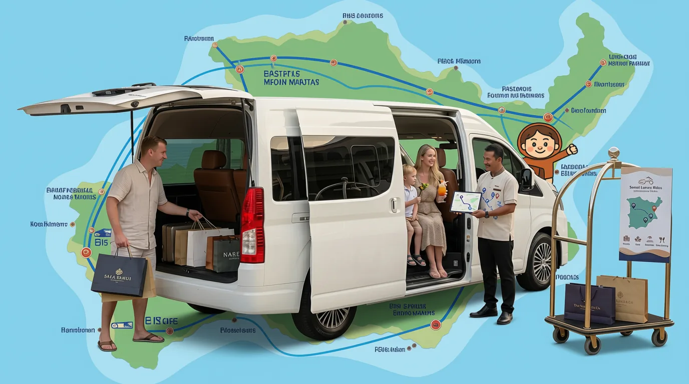 Private van for transportation in Koh Samui